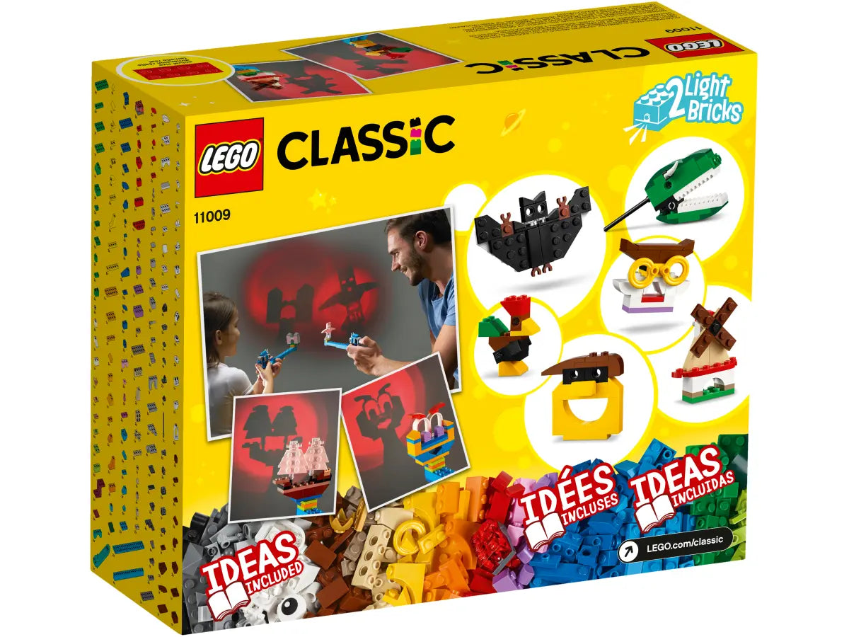 مجموعة مكعبات وإضاءة LEGO Classic 11009