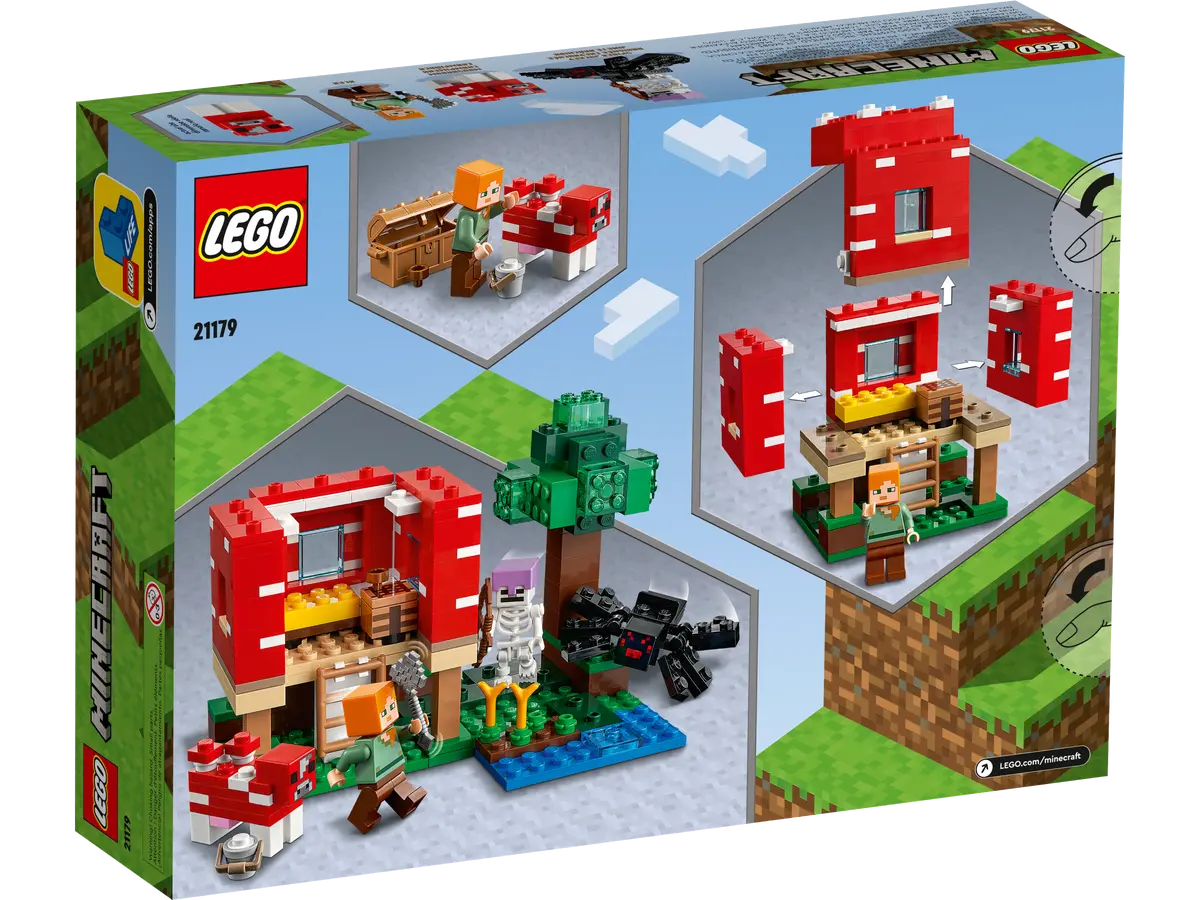 LEGO Minecraft 21179 The Mushroom House
