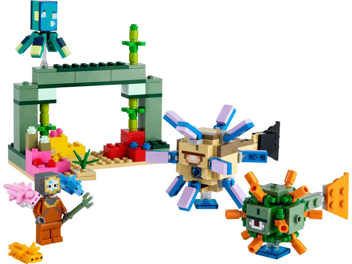 LEGO Minecraft 21180 The Guardian Battle