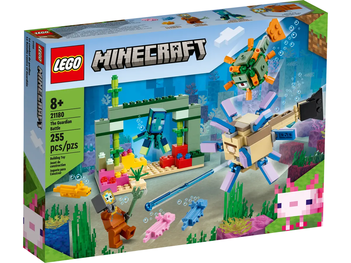 LEGO Minecraft 21180 The Guardian Battle