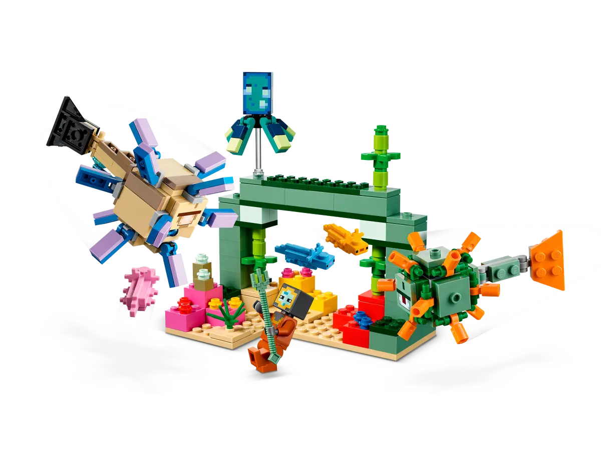 LEGO Minecraft 21180 The Guardian Battle