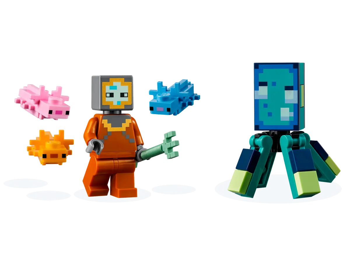 LEGO Minecraft 21180 The Guardian Battle