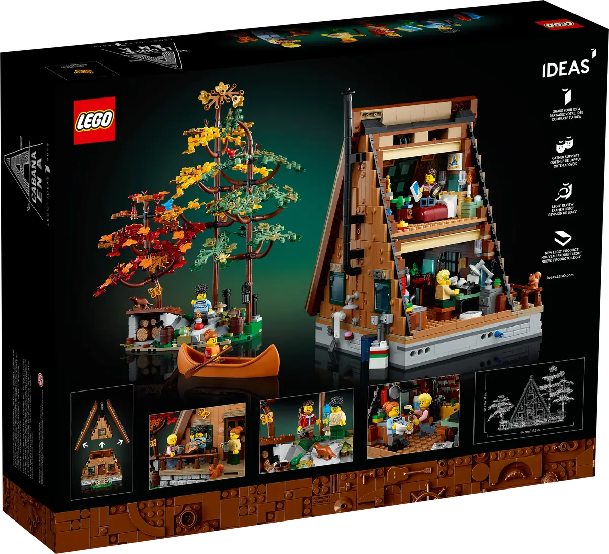 LEGO Ideas 21338 A-Frame Cabin