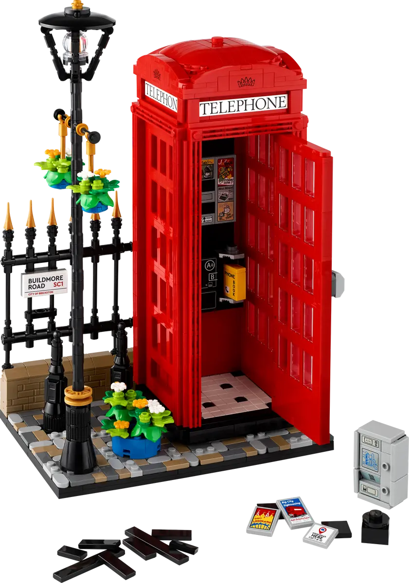LEGO Ideas 21347 Red London Telephone Box