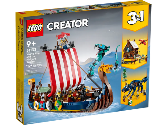 LEGO Creator 31132 Viking Ship and The Midgard Serpent