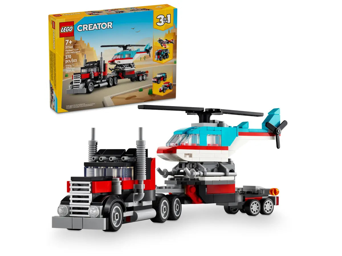 LEGO Creator 31146 Open Safe Truck with Helicopter