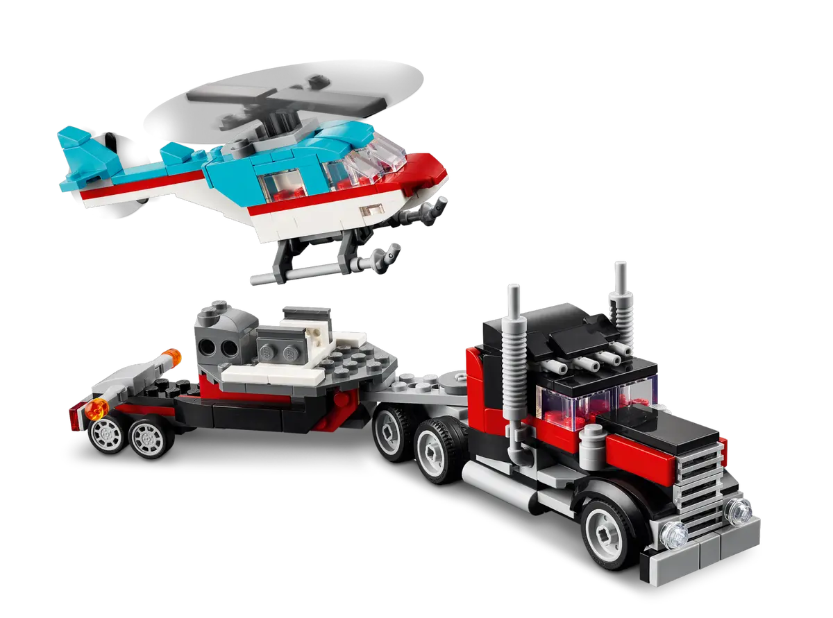 LEGO Creator 31146 Open Safe Truck with Helicopter