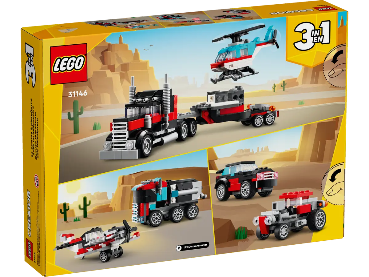 LEGO Creator 31146 Open Safe Truck with Helicopter