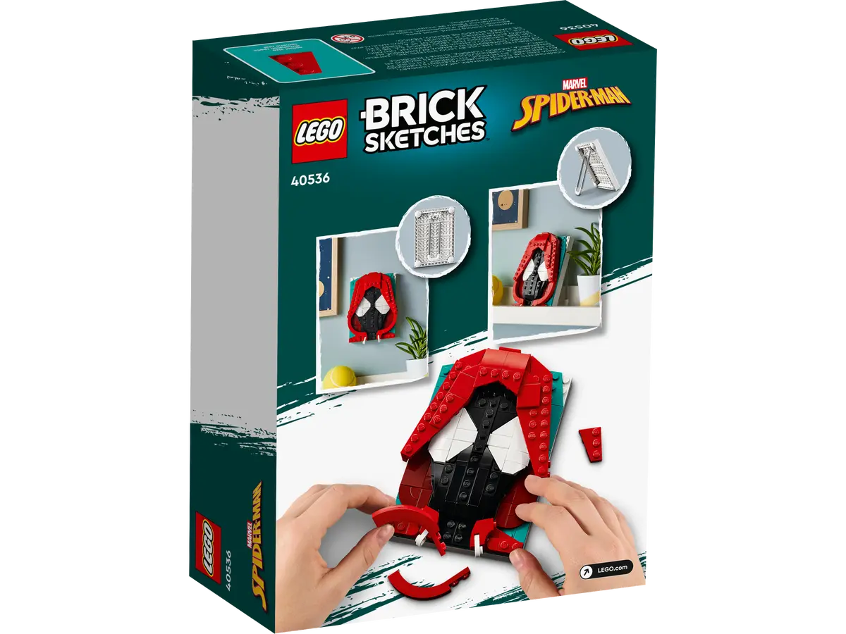LEGO Brick Sketches 40536 Marvel Super Heroes Miles Morales