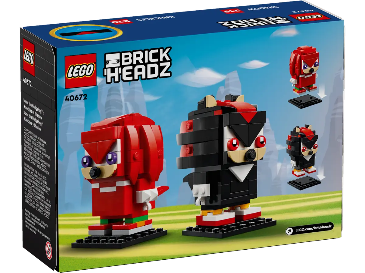 LEGO BrickHeadz 40672 Sonic the Hedgehog: Knuckles & Shadow