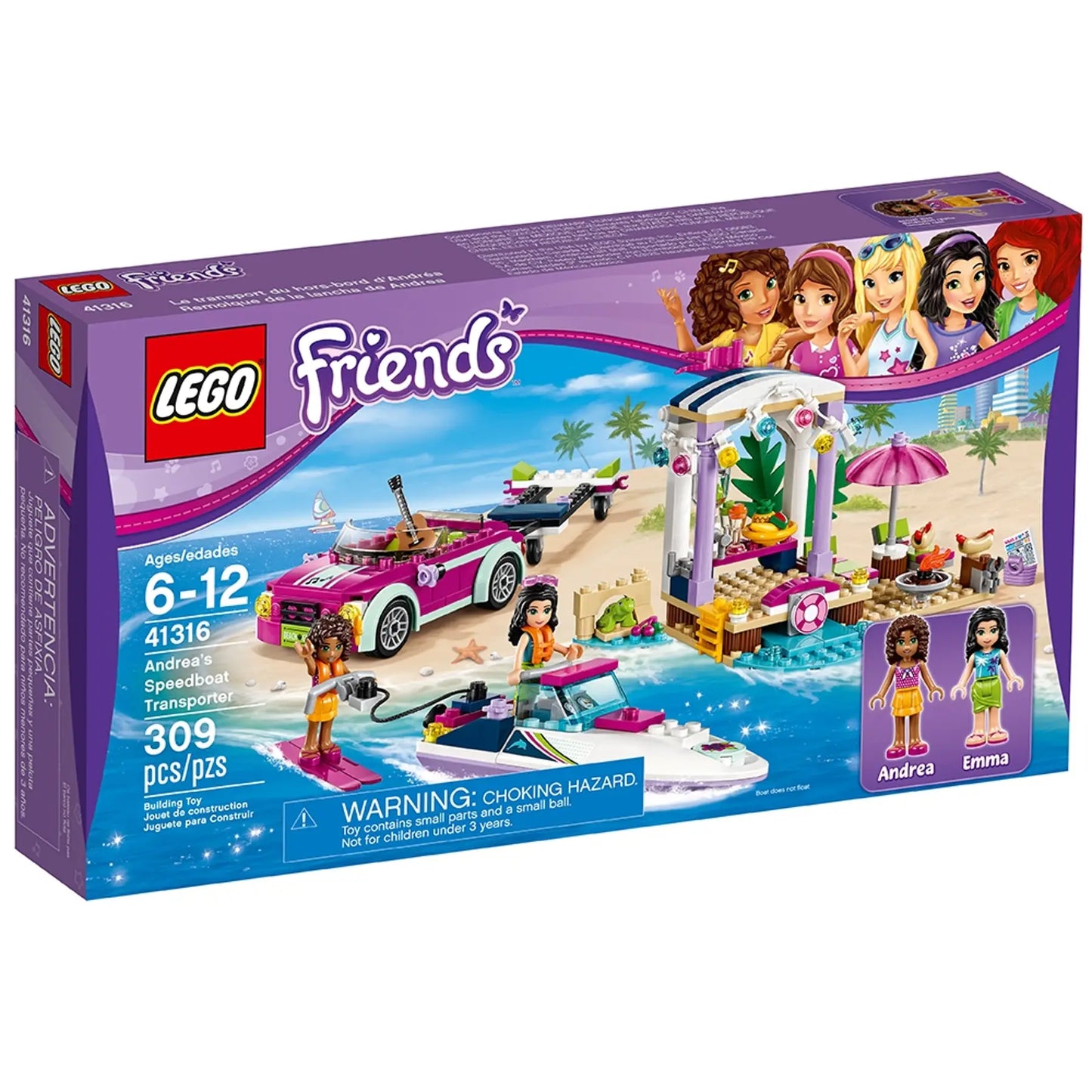 LEGO Friends 41316 Andrea's Speedboat Transporter