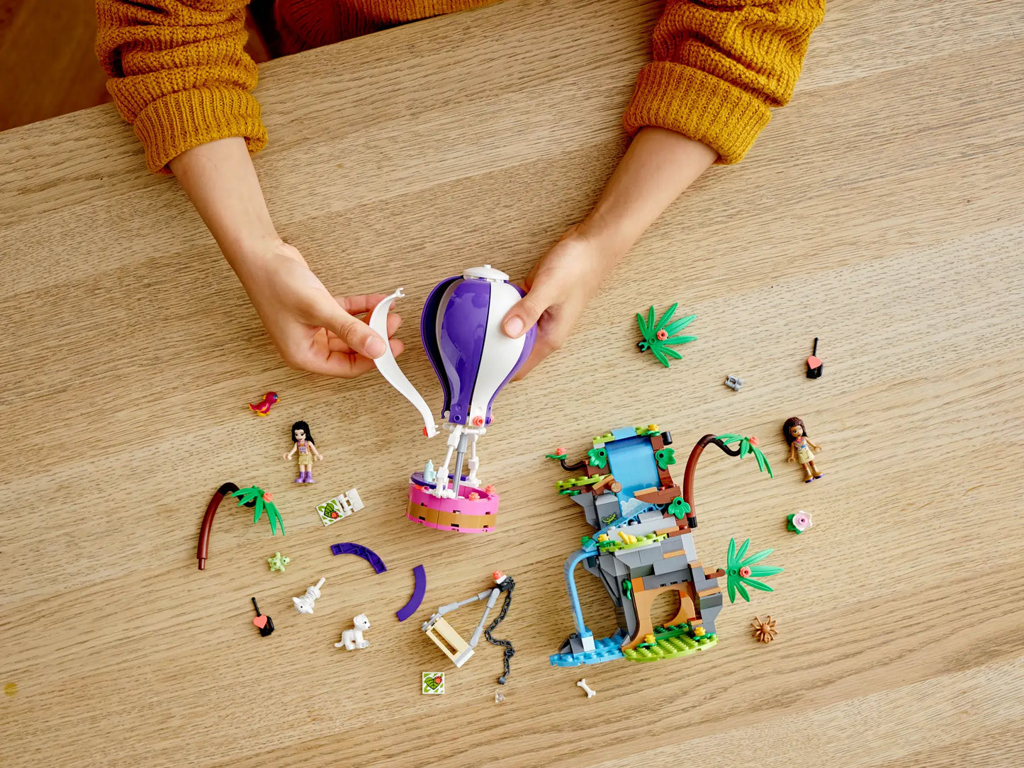 LEGO Friends 41423 Tiger Hot Air Balloon Jungle Rescue