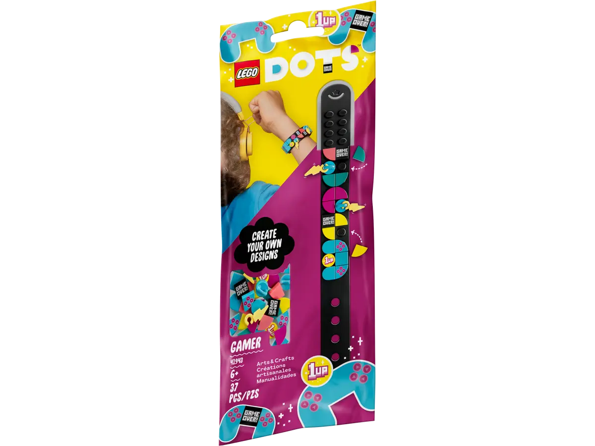 سوار LEGO Dots 41943 Gamer مع المعلقات
