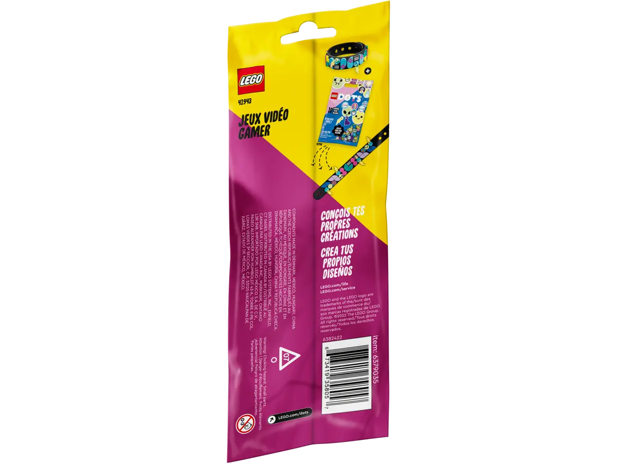سوار LEGO Dots 41943 Gamer مع المعلقات