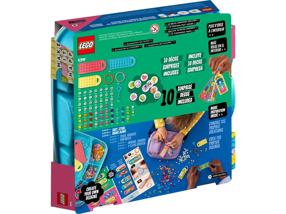 مجموعة LEGO Dots 41949 المعلقة على شكل حقيبة