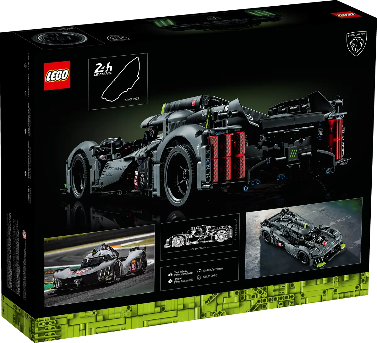 LEGO Technic 42156 Peugeot 9x8 24h Le Mans Hybrid Hypercar