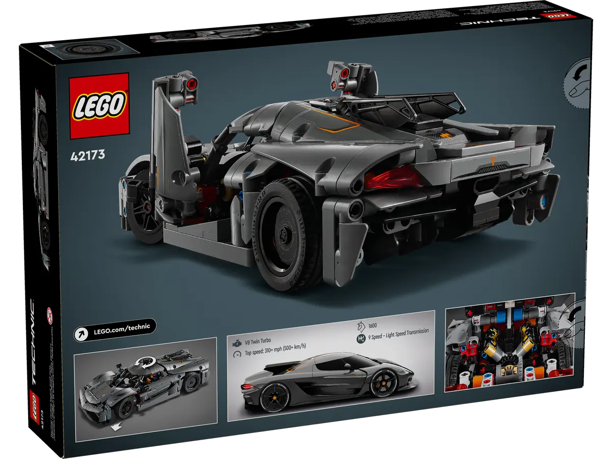 LEGO Technic 42173 Koenigsegg Jesko Absolut Grey Hypercar