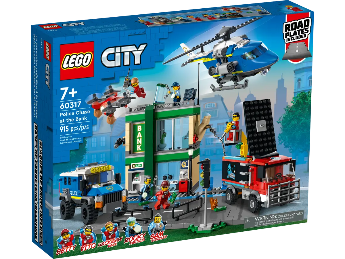 LEGO City 60317 City Bank Police Chase