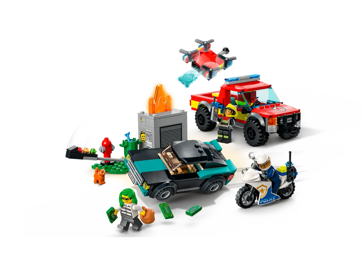 LEGO City 60319 Fire Rescue & Police Chase