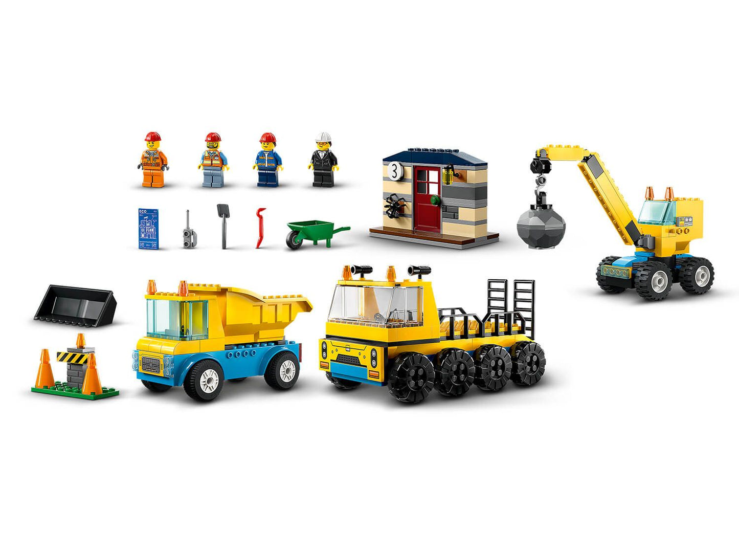 LEGO City 60391 Construction Trucks and Wrecking Ball Crane