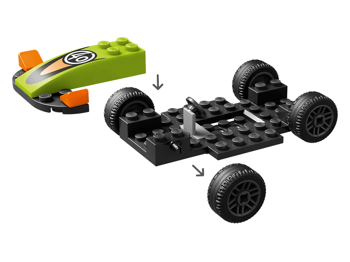 LEGO City 60399 Green Race Car