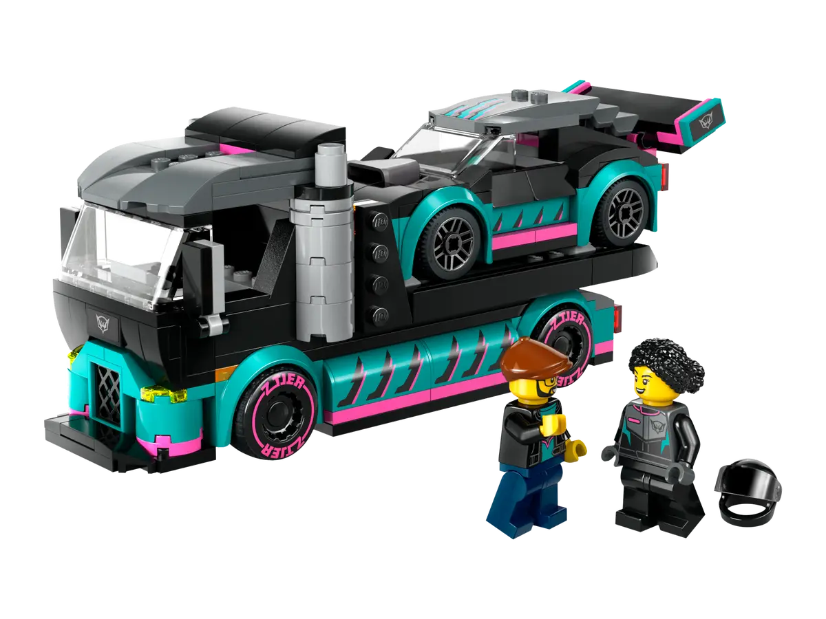 LEGO City 60406 Race Car and Car Carrier Truck