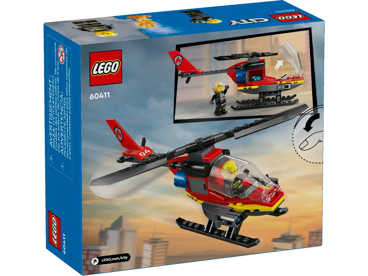 LEGO City 60411 Fire Rescue Helicopter