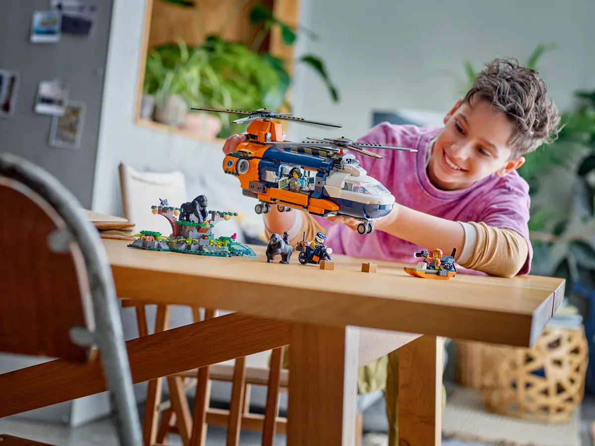 LEGO City 60437 Jungle Explorer Helicopter at Base Camp