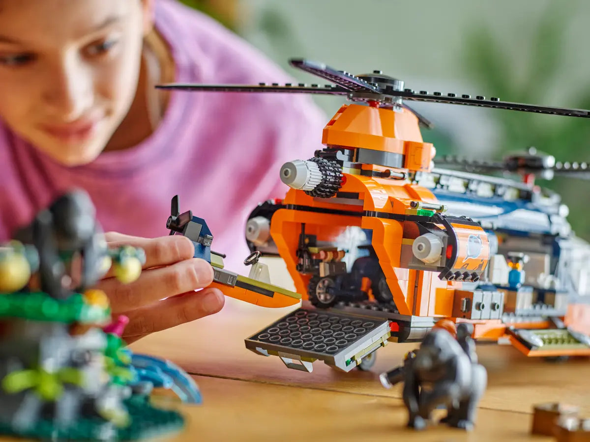 LEGO City 60437 Jungle Explorer Helicopter at Base Camp