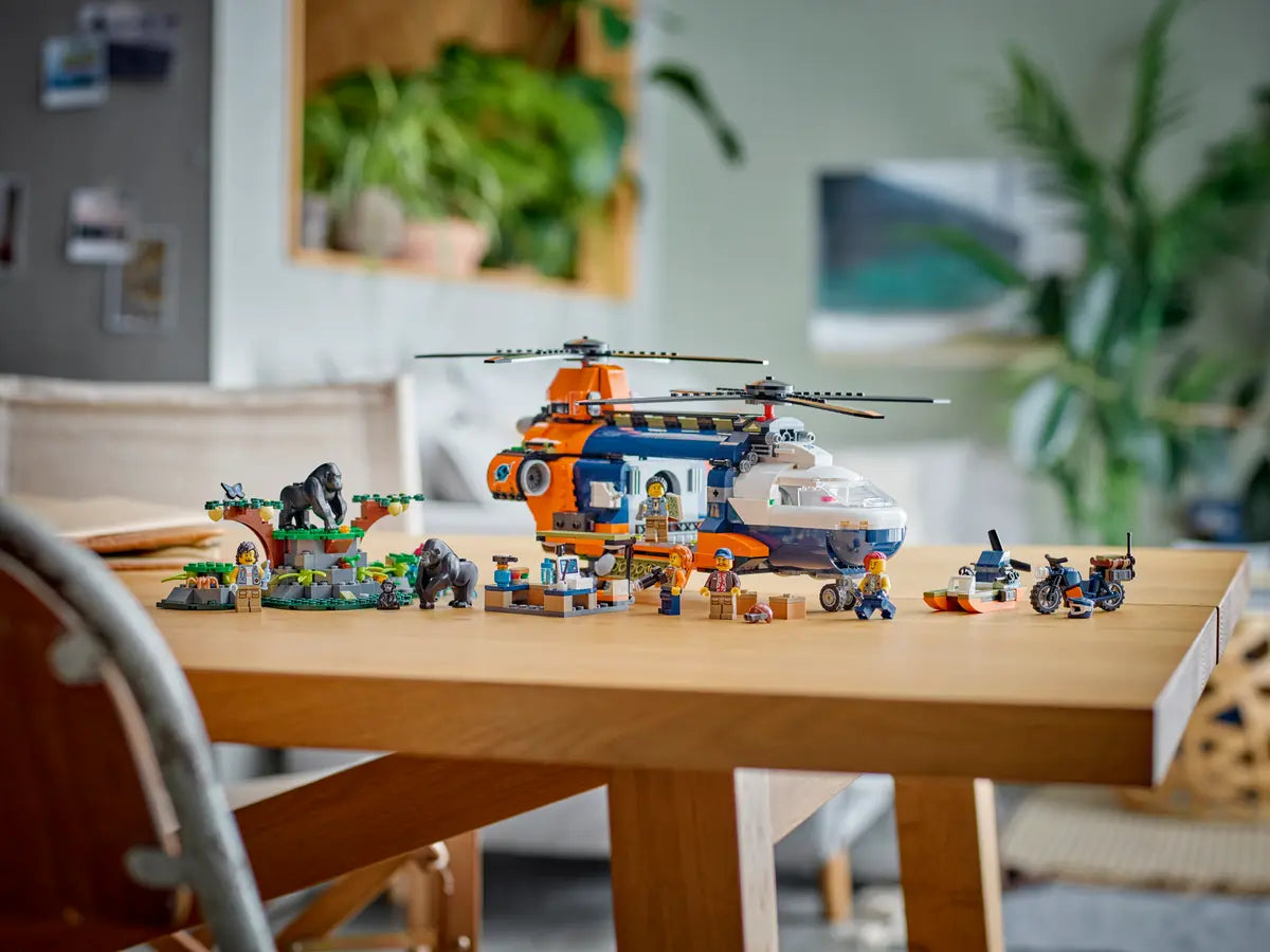 LEGO City 60437 Jungle Explorer Helicopter at Base Camp