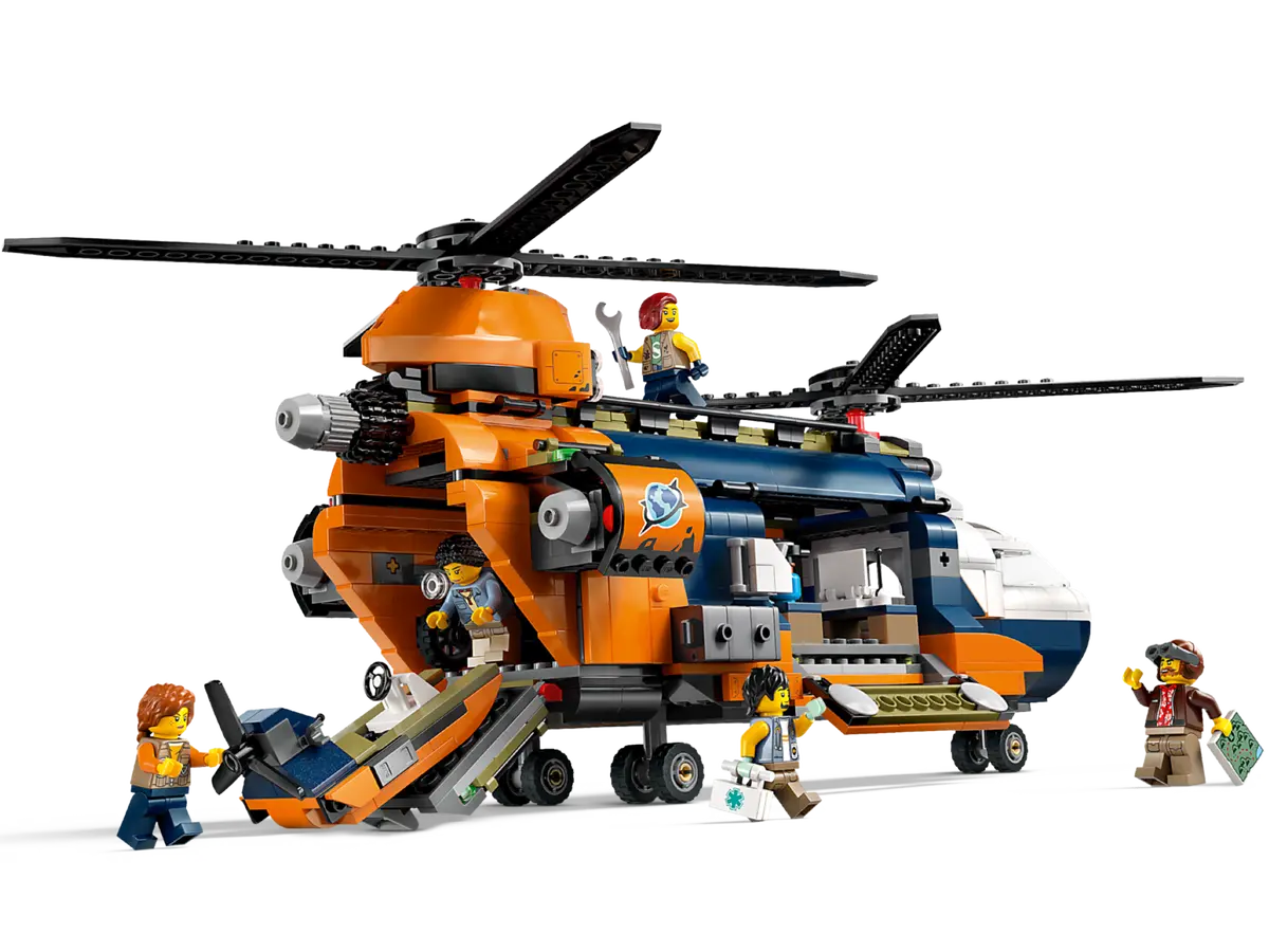 LEGO City 60437 Jungle Explorer Helicopter at Base Camp