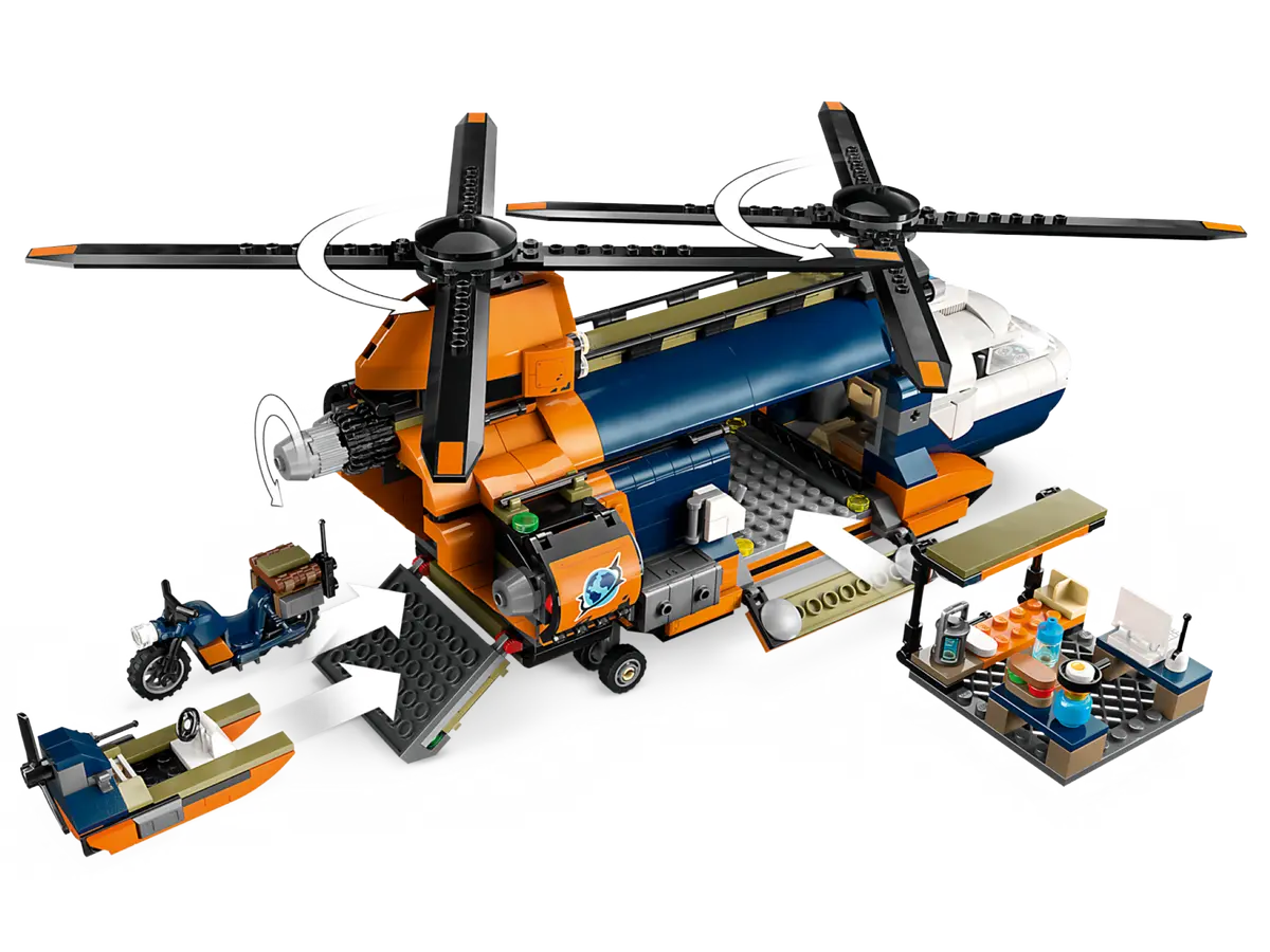 LEGO City 60437 Jungle Explorer Helicopter at Base Camp