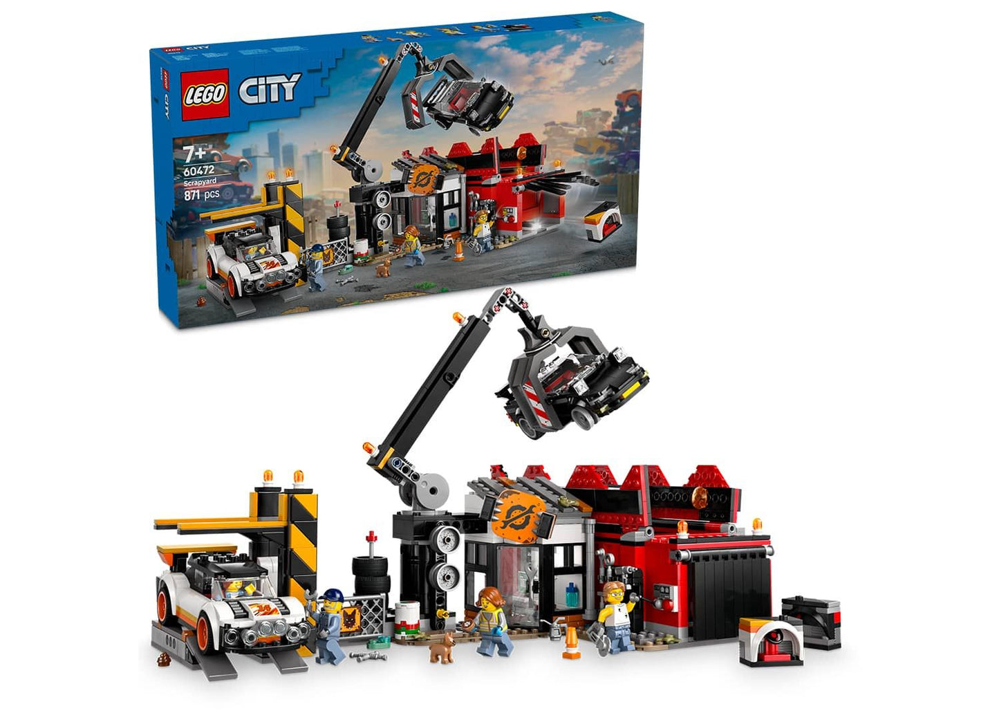 LEGO City 60472 Scrapyard with Cars