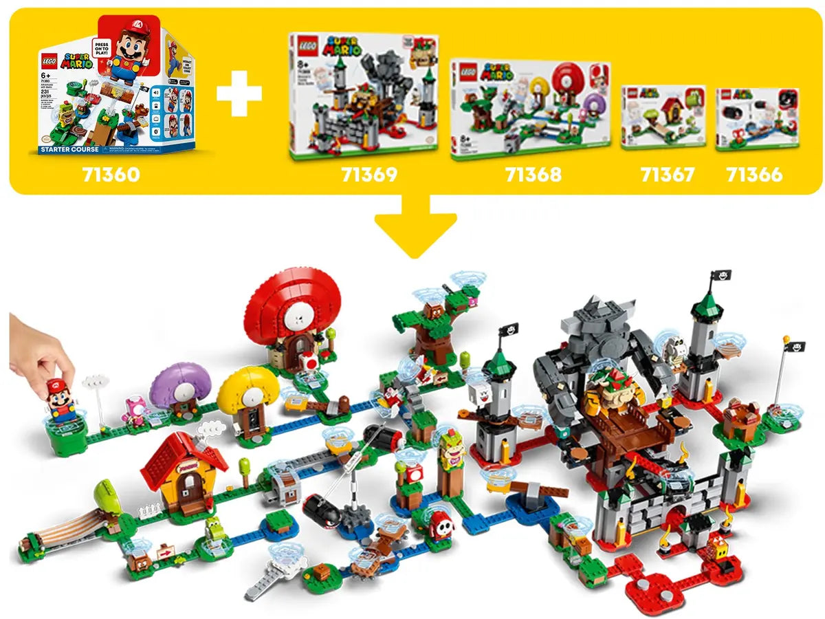 مجموعة توسيع Whomp's Lava Trouble من لعبة LEGO Super Mario 71364