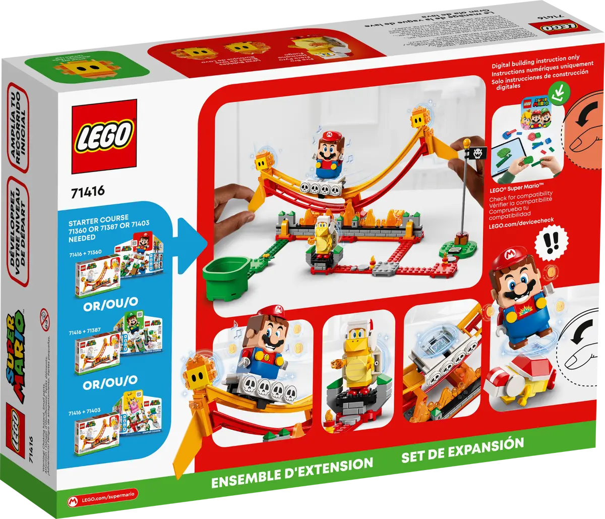 LEGO Super Mario 71416 Lava Wave Ride