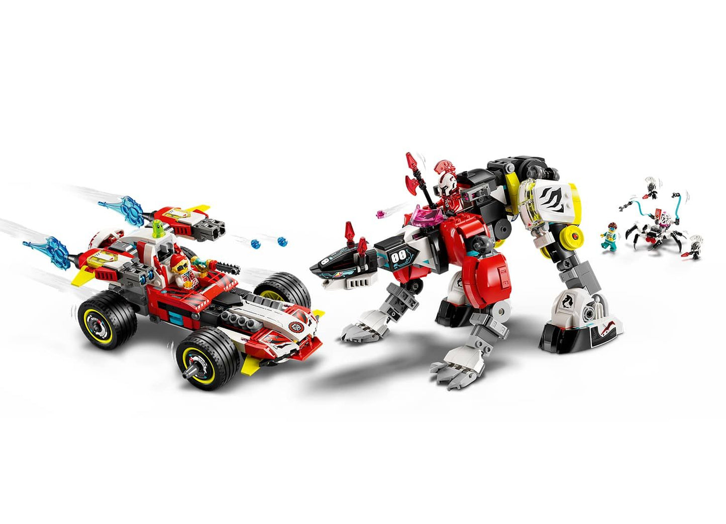 LEGO DREAMZzz 71497 Cooper's Tiger Mech & Zero's Hot Rod Car