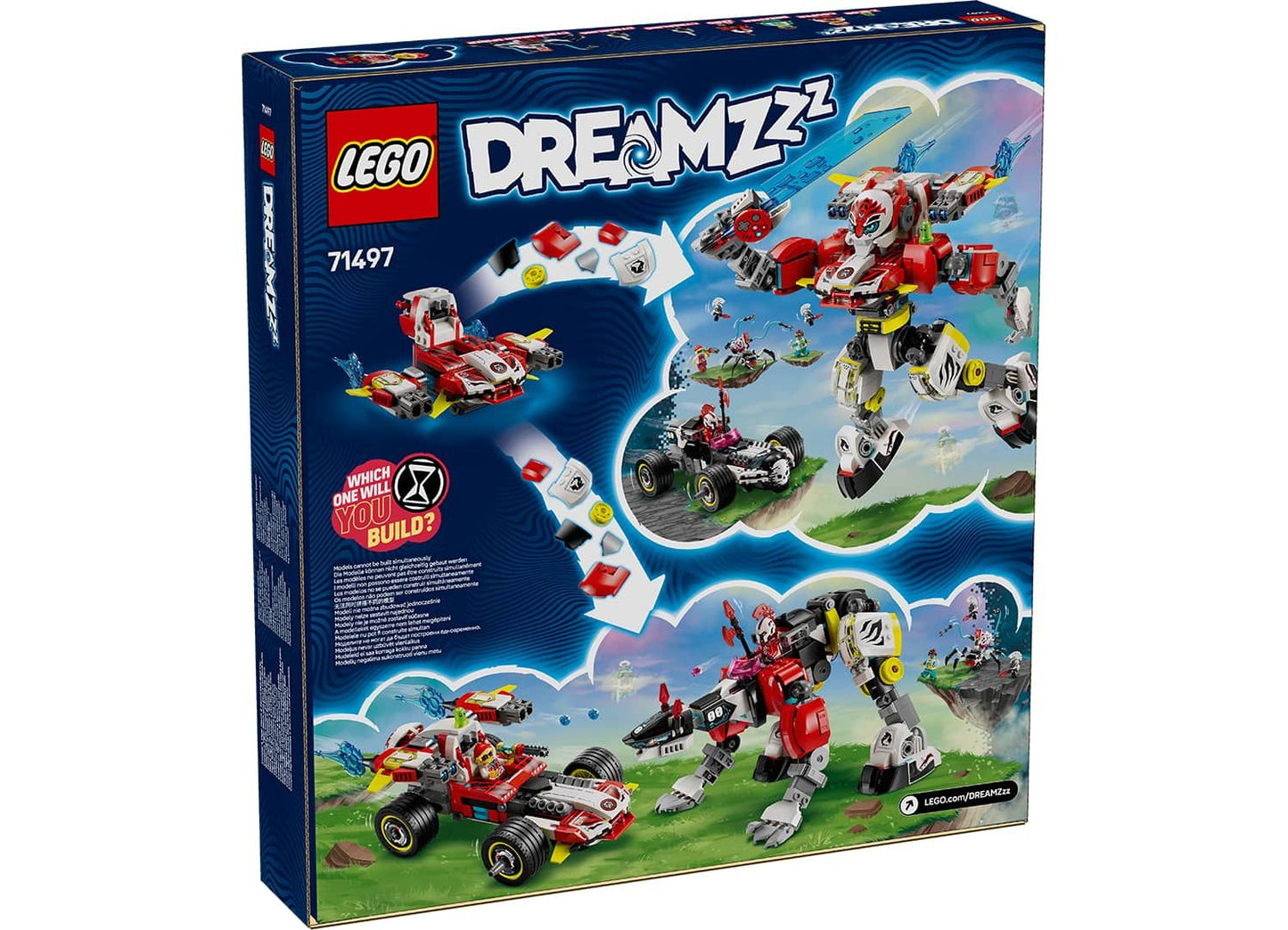 LEGO DREAMZzz 71497 Cooper's Tiger Mech & Zero's Hot Rod Car