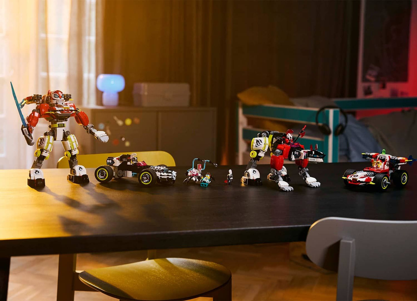 LEGO DREAMZzz 71497 Cooper's Tiger Mech & Zero's Hot Rod Car