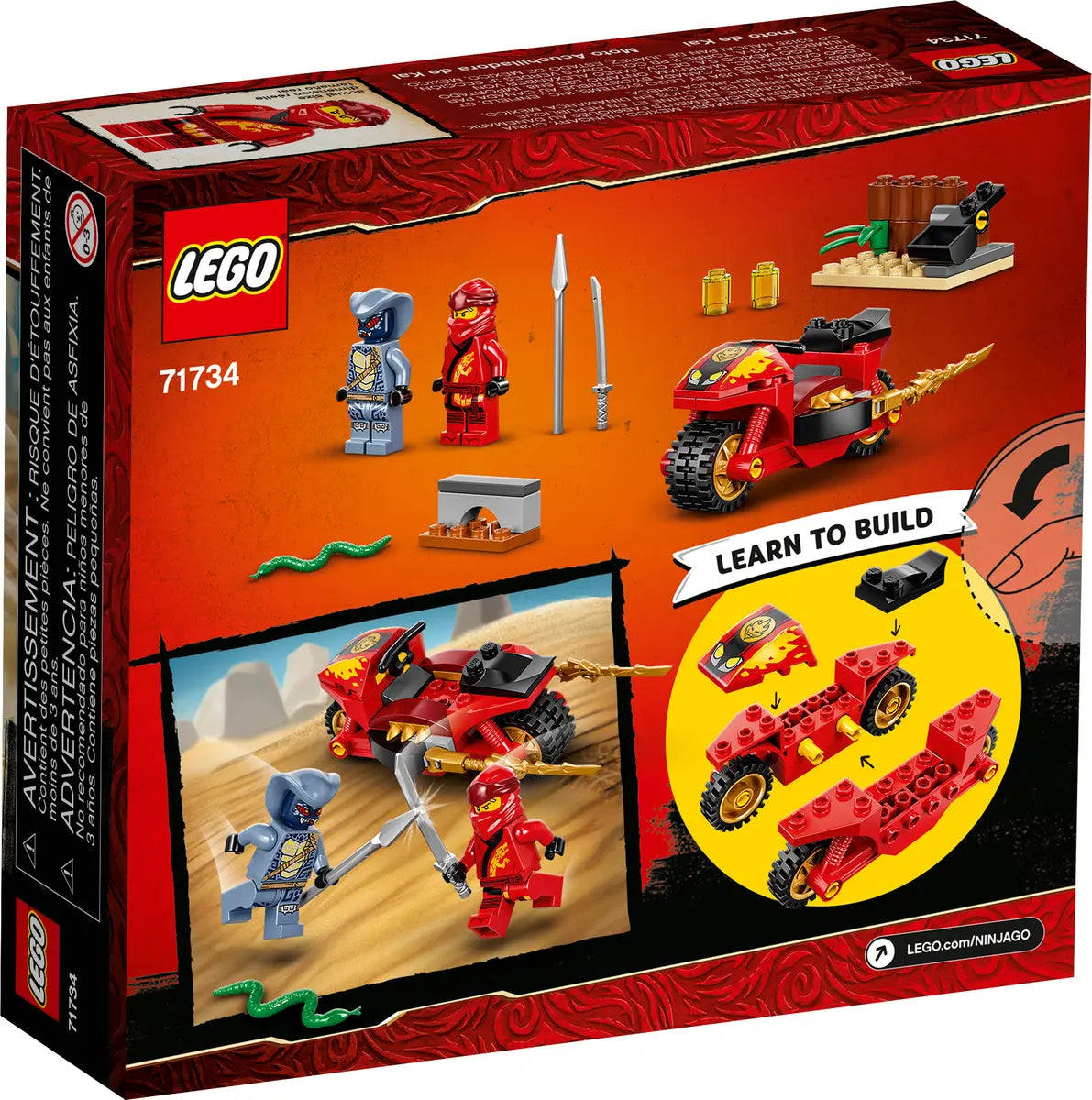 LEGO Ninjago 71734 Kai's Blade Cycle