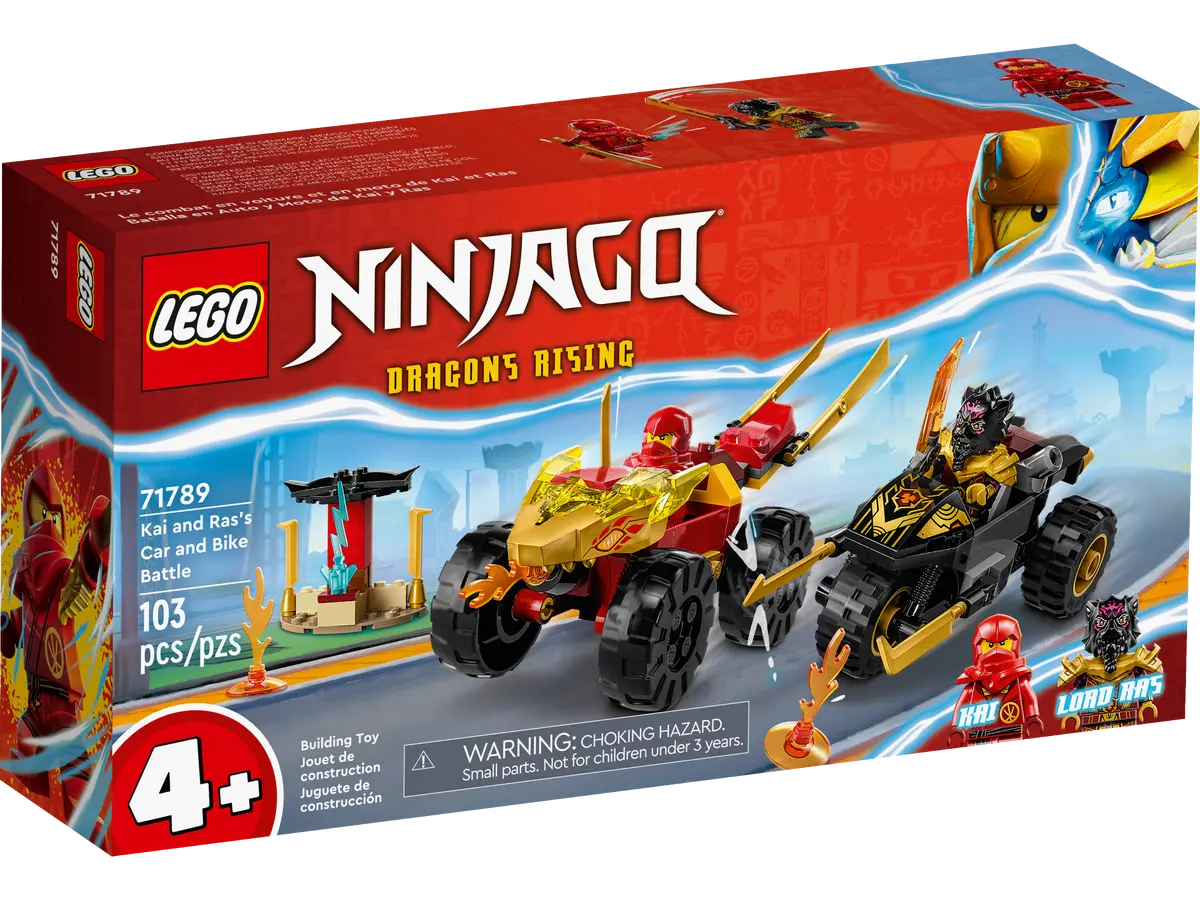 LEGO Ninjago 71789 Kai and Ras's Car and Bike Battle