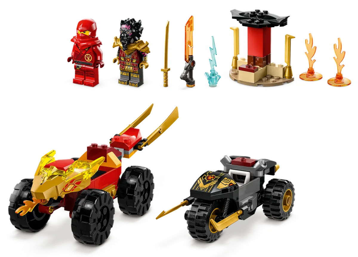 LEGO Ninjago 71789 Kai and Ras's Car and Bike Battle