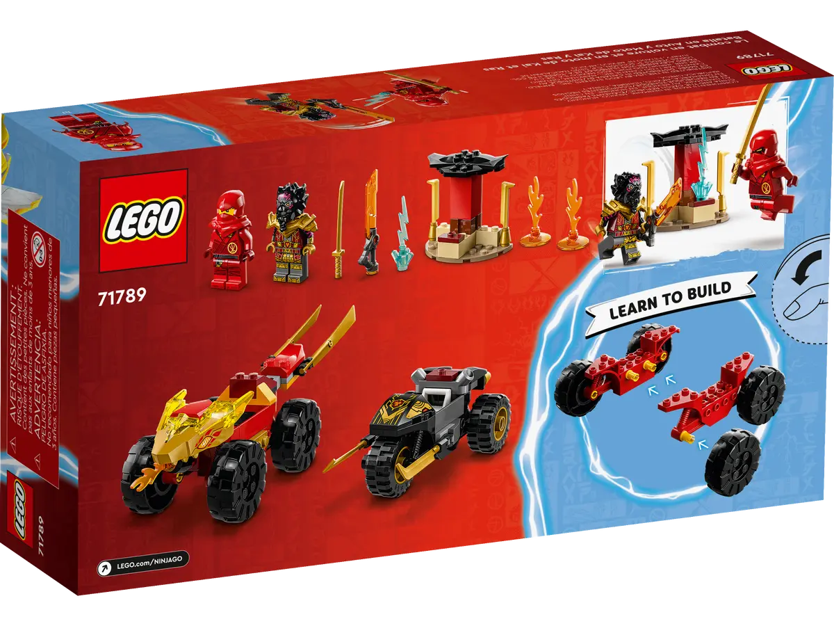 LEGO Ninjago 71789 Kai and Ras's Car and Bike Battle