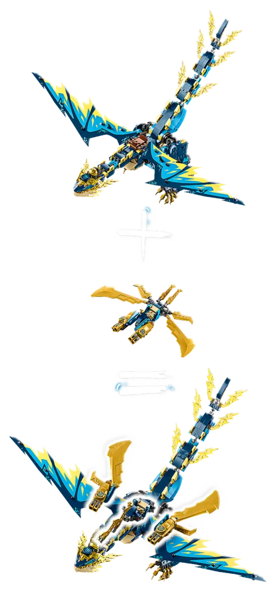 LEGO Ninjago 71796 Elemental Dragon vs Empress Robot