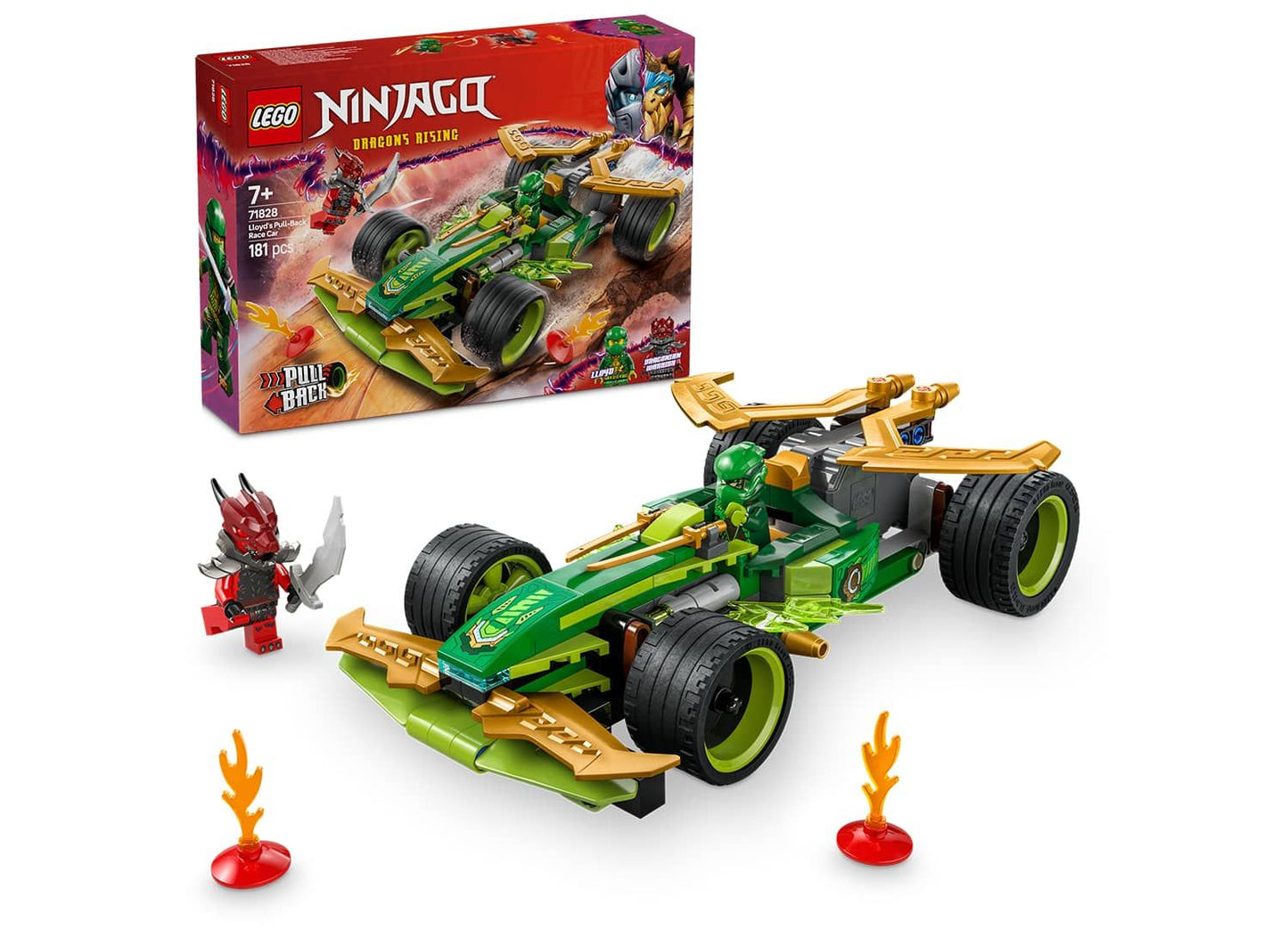 LEGO Ninjago 71828 Lloyd's Pull-Back Race Car