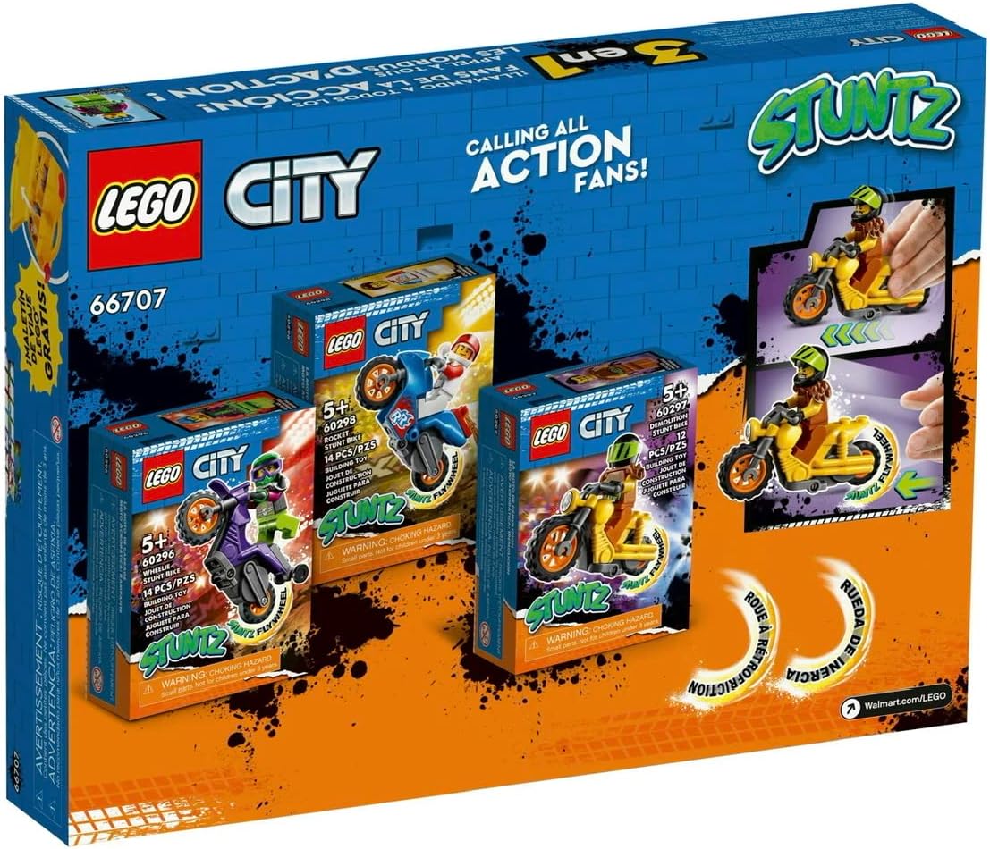 مجموعات دراجات LEGO City 66707 Stuntz