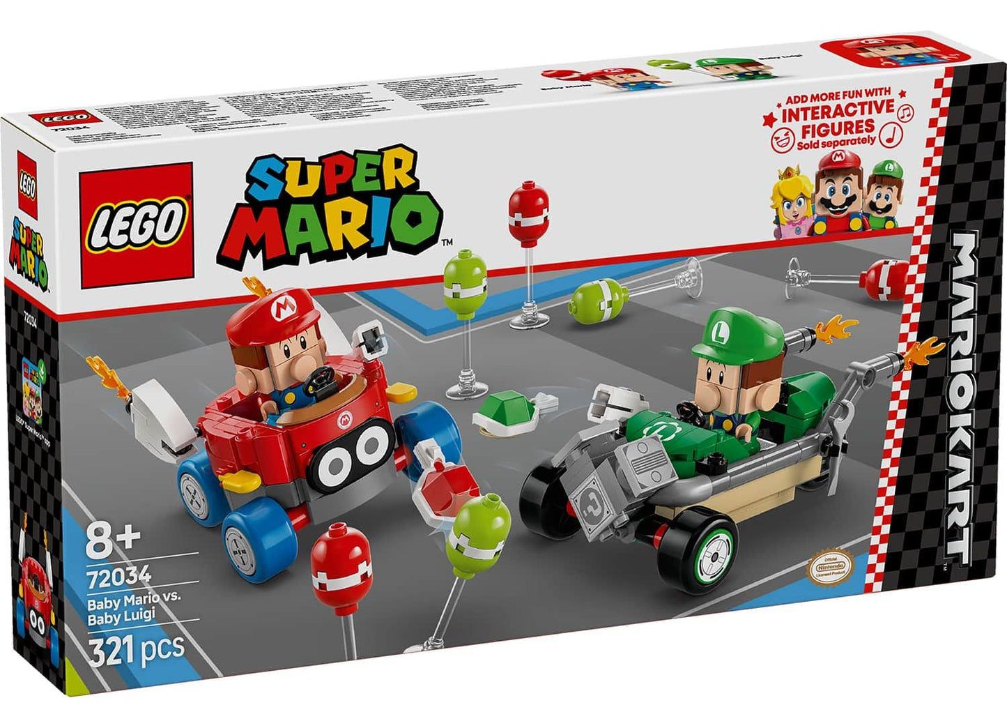 LEGO Super Mario 72034 Mario Kart™ – Baby Mario vs. Baby Luigi