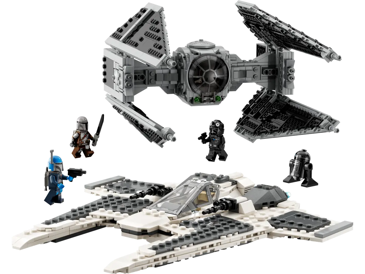 LEGO Star Wars 75348 Mandalorian Fang Fighter Vs. Tie Interceptor