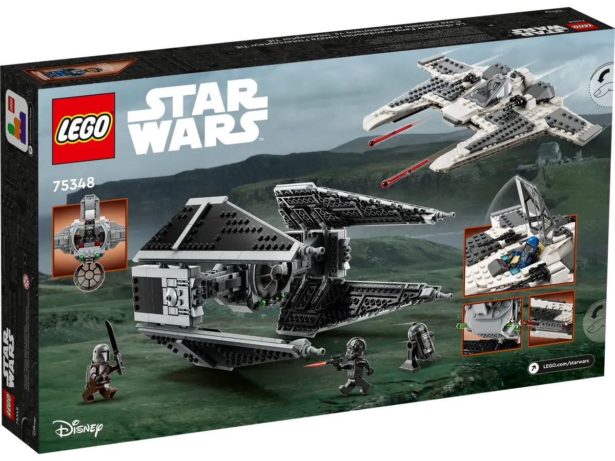 LEGO Star Wars 75348 Mandalorian Fang Fighter Vs. Tie Interceptor