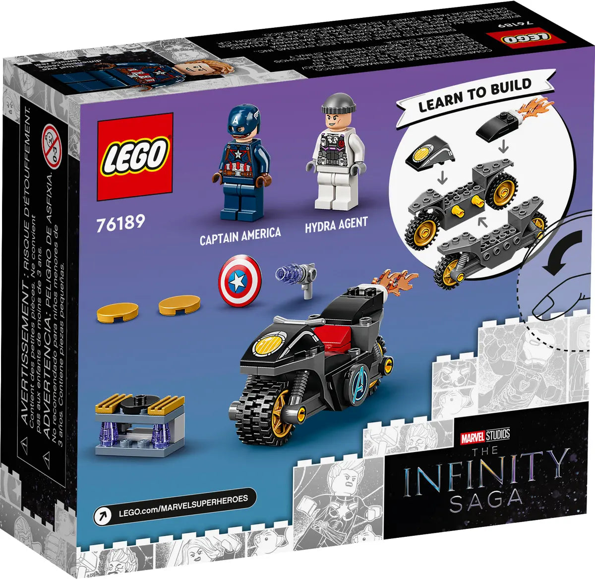LEGO Marvel Avengers 76189 Captain America and Hydra Face-off