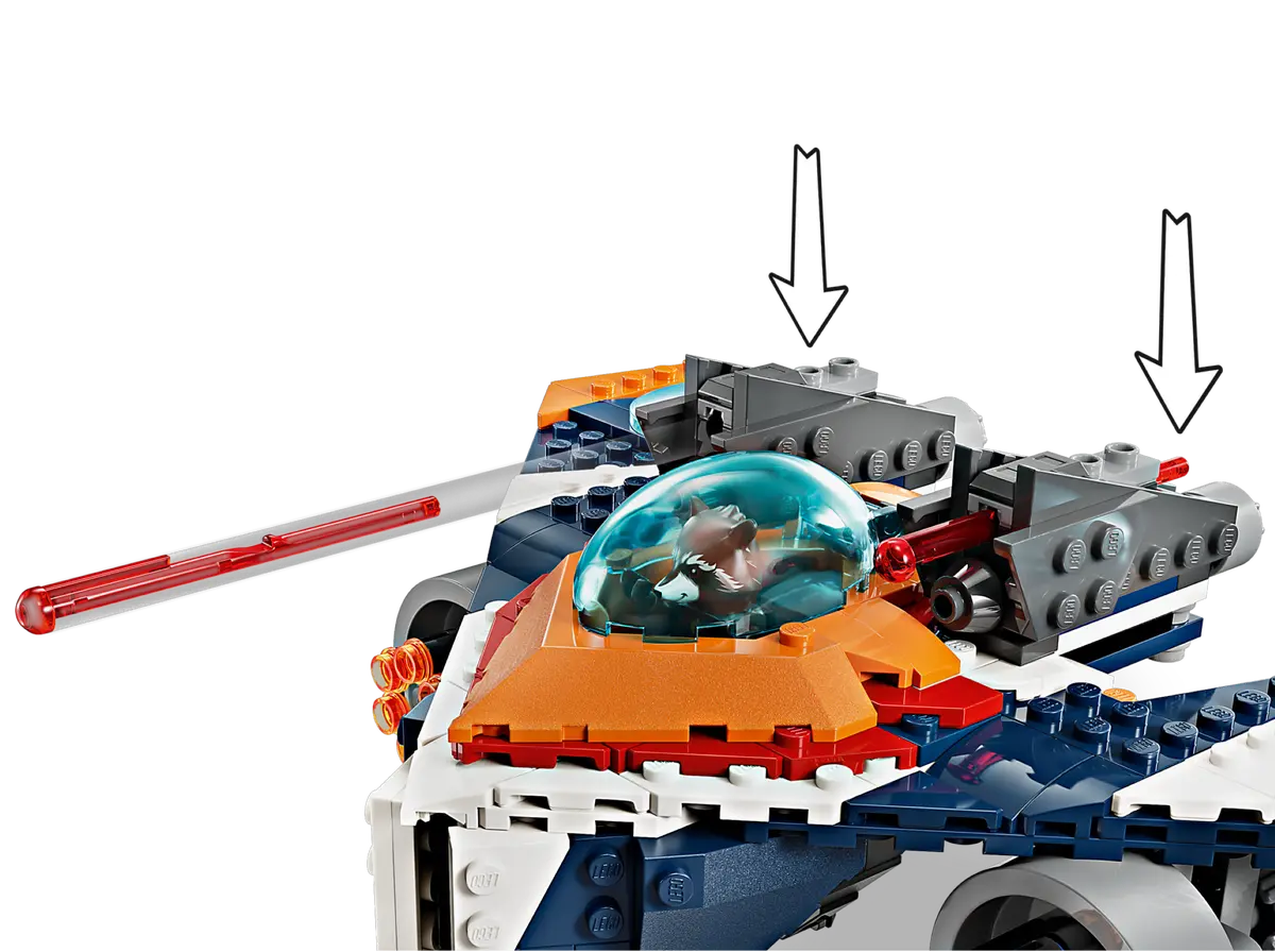 LEGO Marvel 76278 Rocket’s Warbird vs. Ronan